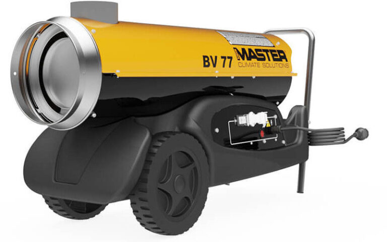 Nagrzewnica olejowa z odprowadzeniem spalin master bv 77 bio